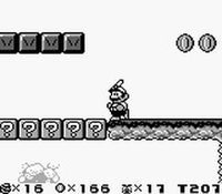 une photo d'Ã©cran de Super Mario Land 2 sur Nintendo Game Boy